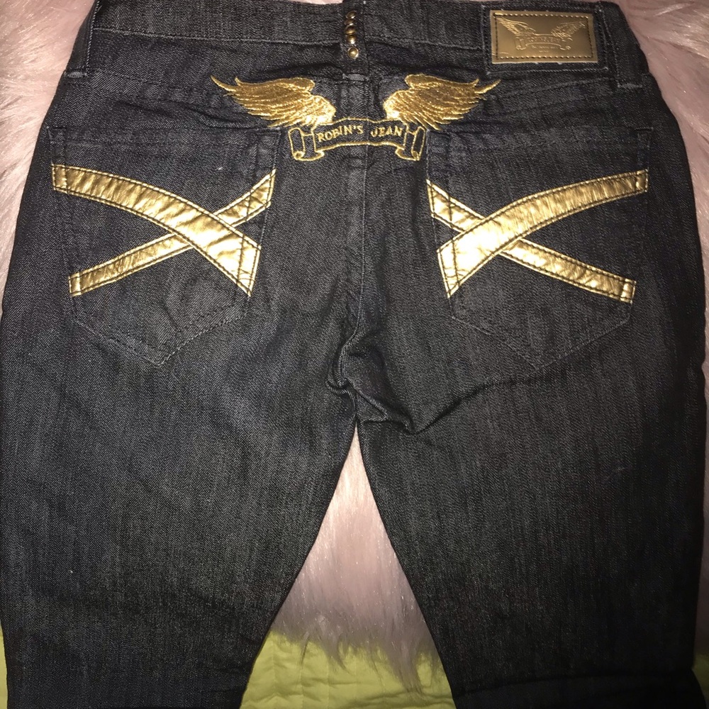 Robins jeans dark blue denim jeans size 25